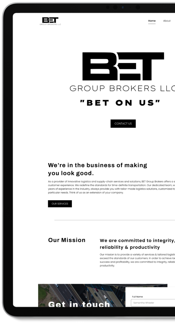 Client website project